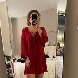 Red Long Sleeve Dress